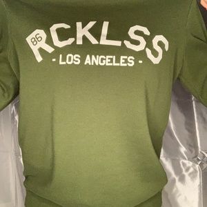 Young and Reckless Green Sweatshirt